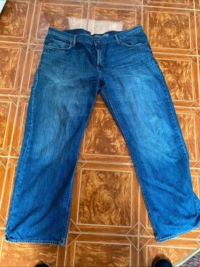 Old Navy Men's Dark Blue Relaxed Fit Jeans